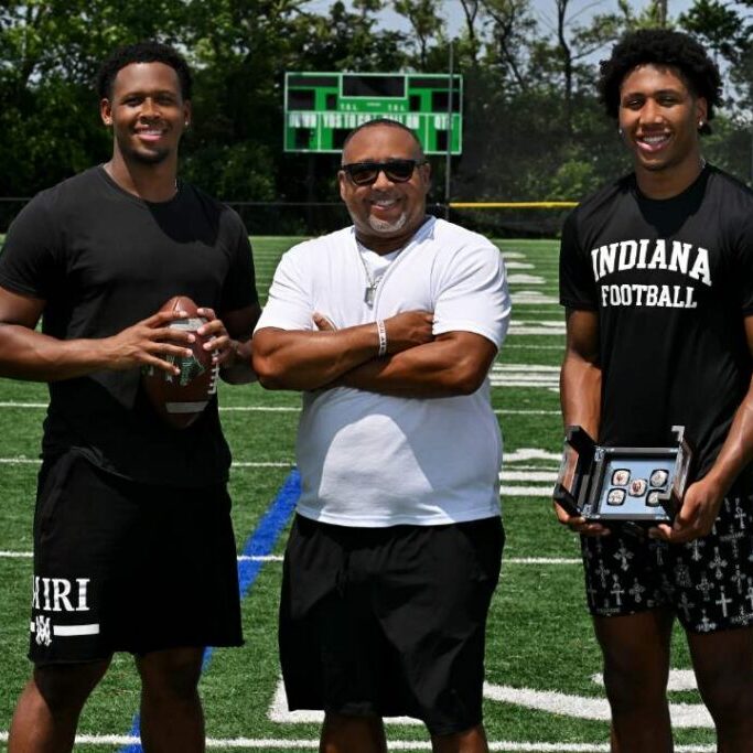 Max, Al and Garrett Reese at Berens Park in Elmhurst
<br><i>Photo by 
Victor Hilitiski</i>